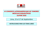 ix congreso latinoamericano de tumores músculo
