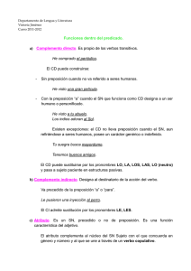 Complementos verbales