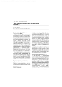 Virus respiratorios como causa de agudización de la EPOC