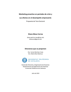 Marketing proactivo en períodos de crisis y sus