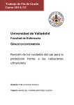 Universidad de Valladolid Revisión de los cuidados del