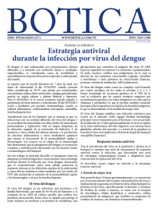 Estrategia antiviral durante la infección por virus dengue