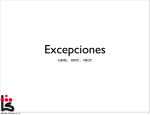 Transparencias de excepciones en java