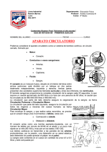 aparato circulatorio - Liceo Industrial "Ramón Barros Luco"