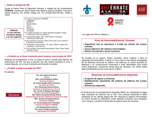 Virus de Inmunodeficiencia Humana S&iacute;ndrome de