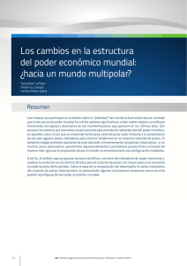 Los cambios en la estructura del poder económico mundial: ¿hacia