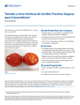 Tomates y otras Verduras de Semilla: Practicas Seguras para