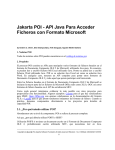 Jakarta POI - API Java Para Acceder Ficheros con Formato Microsoft