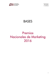 BASES Premios Nacionales de Marketing 2016