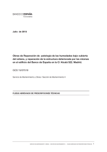 Obras de Reparaci&oacute;n de patolog&iacute;a de las