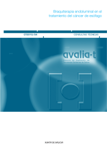 Braquiterapia endoluminal en el tratamiento del cáncer de