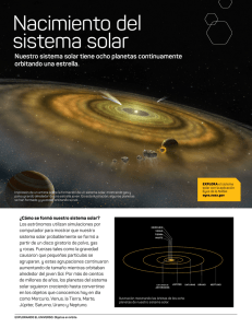 Nacimiento del sistema solar