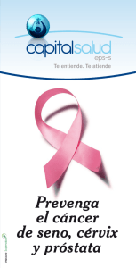 Prevenga el cáncer de seno, cérvix y próstata