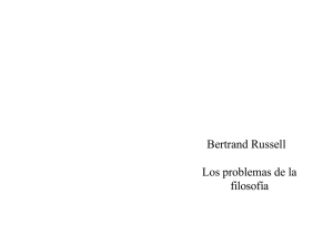 Bertrand Russell Los problemas de la filosofía