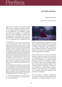 El budista agnóstico - Inicio Revista periferia