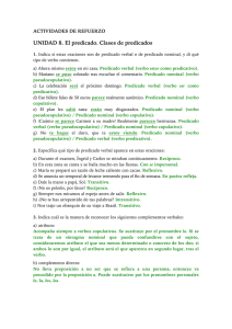 Solucionario de las actividades de refuerzo.