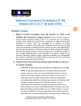 Informe Coyuntura Económica N° 84