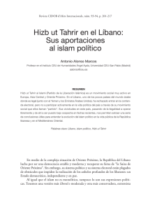 Hizb ut Tahrir en el Líbano: Sus aportaciones al islam político