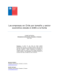 Las empresas en Chile por tamaño y sector económico desde el