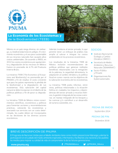 La Economía de los Ecosistemas y de la Biodiversidad (TEEB)