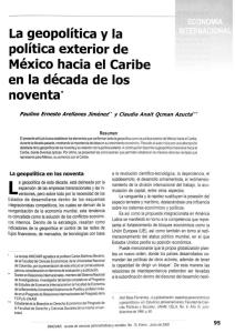 La geopolítica y la política exterior de México hacia el Caribe en la