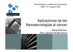 Aplicaciones de las Nanotecnologías al cáncer