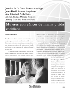 mujeres con cáncer de mama y vida cotidiana
