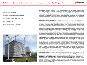 Edificio Centro Incubación Empresarial Milla Digital