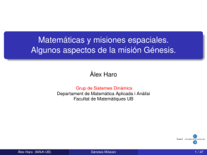 Conferencia 2 - Departament de Matematica Aplicada i Analisi
