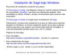 Instalación de Sage bajo Windows