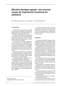 Miositis benigna aguda: una inusual causa de impotencia funcional