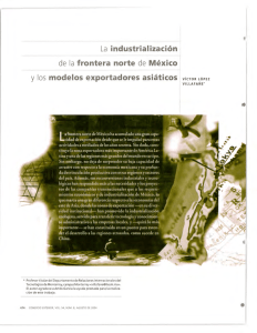 La industrialización de la frontera norte de México y los modelos