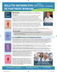 Lea el boletín informativo - Partners Biobank
