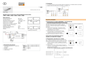 Receptor para el control de la cinta de LED blanco (pdf - 0