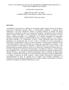 Victoria de Brun Factores que afectan el desarrollo embrionario