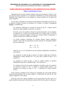 pares adicionales debidos a los armónicos en el tiempo