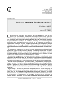 Publicidad emocional. Estrategias creativas