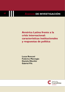 América Latina frente a la crisis internacional