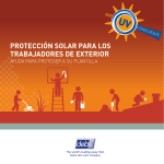 protección solar para los trabajadores de exterior