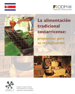La alimentación tradicional costarricense: propuestas para su