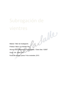 Subrogación de vientres