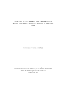la influencia de la cultura rock sobre los movimientos de protesta
