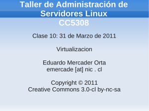 Taller de Administración de Servidores Linux CC5308 - U