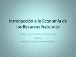 Introducción a la Economía de los Recursos Naturales