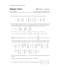 Algebra lineal - Universidad de los Andes