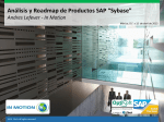 Análisis y Roadmap de Productos SAP “Sybase”