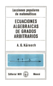 ECUACIONES ALGEBRAICAS ARBITRARIOS