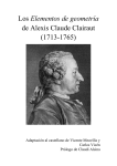 Los Elementos de geometría de Alexis Claude Clairaut (1713
