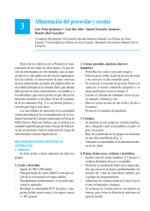 Alimentación del preescolar y escolar