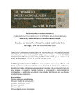 primera circular ale.. - Letras UC - Pontificia Universidad Católica de